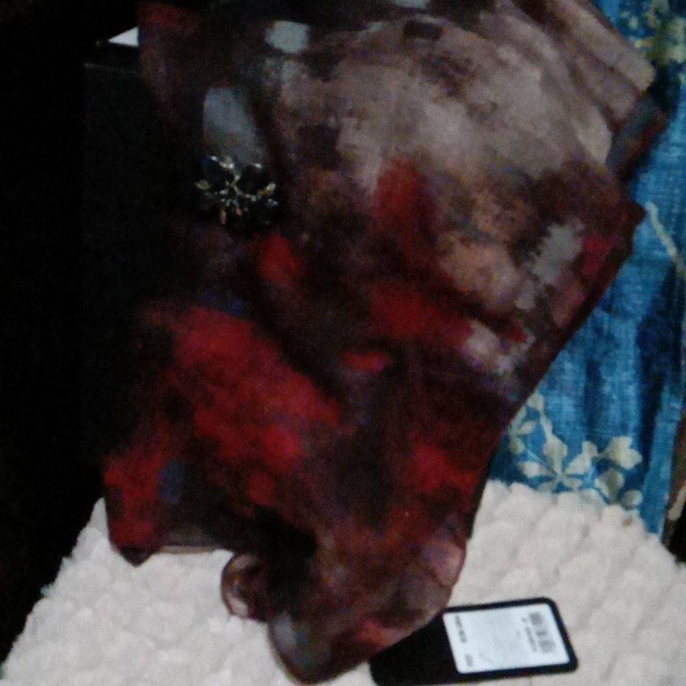 NWT scarf & removable brooche/pin
